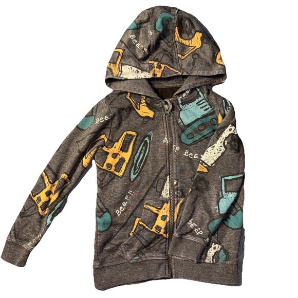 George Hoodie Youth Boy Sz 4-5 Excavator Hoodie Sweatshirt - Picture 1 of 5